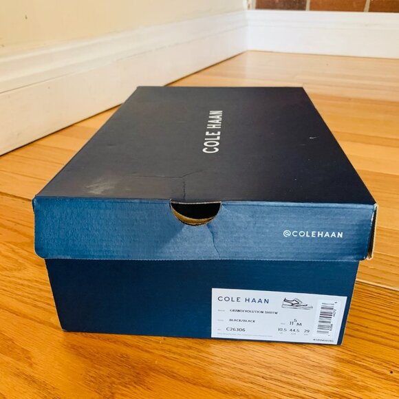 COPY - Cole Haan Men's Grand Evolution Wingtip SHRTW- Black Size 11.5 - Picture 4 of 16